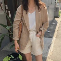 v1-b7937 루즈핏FREE1P+ n7937][내추럴마자켓식품가구(반품불가) 린넨 캐주얼자켓 자켓][ZX7938 - 여름자켓
