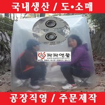 파파앤몰 국산 4각고리형비닐쉘터(일반형: 상단고리 4개+하단고리 4개) 비닐텐트 비닐커버 바람막이비닐 비박 백패킹 캠핑 야영 낚시, 1개, 4각고리형비닐쉘터(일반형/9~10인용)