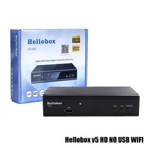 TV수신기 지상파안테나 공중파안테나 공청안테나 Hellobox V5 위성 PowrVu IKS Biss 완전 롤 DVB S2 내장 파인더 HD 디지털 박스, 03 V5 Without USB WIFI, 미국 플러그