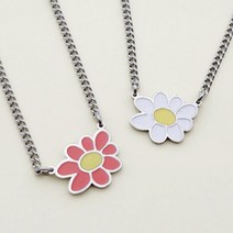 페리베리 [깊은각인] 써지컬스틸 에폭 양고리 꽃목걸이 미아방지목걸이, 여성용 45+3, 고양이 퍼플