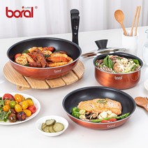 보랄 IH 분리형 후라이팬 &냄비&멀티핸들 5종세트 BR-FP500S, 단품