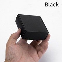 선물상자 리본 포장박스 블랙 판지 비누 맞춤형 크기 로고 인쇄 지원, 10.Black - 10pcs-8x5x3cm