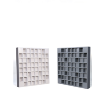 사운드디퓨저 음향 반사판 어쿠스틱 튜닝음향 분산재, 64 그리드 메탈 그레이  60X60