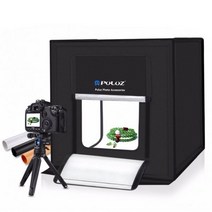 포토박스 배경 셀프 라이트 부스 스튜디오 led PULUZ 박스 LED 미니 사진 박스 5500LM 소프트 텐트 세트 3 색 배경 40cm 64PCs154453, UK Plug