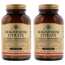 Solgar 마그네슘 구연산염 Magnesium Citrate Citrate 120정 2팩