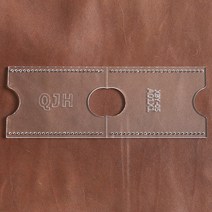 저스트업 가죽공예 공구 템플릿 버스 카드 패키지 세트의 아크릴 레이저 버전 DIY 수동 가죽 바느질 도구, [01] 1PCS template