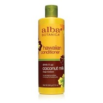 Alba Botanica 내추럴 하와이안 컨디셔너, Coconut Milk, 340g