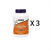 나우푸드 엘아르기닌 1000mg 120정 X 3병