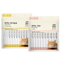 무마진 짜먹는 고양이간식 12g x 80개 대용량 스틱, 연어