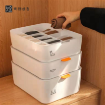 백화상점 뚜껑포함 양말 속옷 수납 정리함 서랍장 칸막이 칸칸이 정리 보관함, 10칸 (뚜껑 미포함), 1개