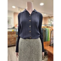 BCBG [올앤선드리] A플랫카라 골지 슬림C/D_ A2W9G974
