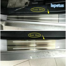LAPETUS 내부 도어 스커프 플레이트 씰 프로텍터 장식 패널 커버 트림 4 피스 적합 도요타 프리우스 프라임 PHV 2017 2018