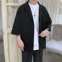 반팔 7부 블레이저 아우터 자켓 여름 마이 하객룩