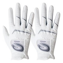 지맥스 남성용 KPGA 오른손 골프장갑 GMG17015 2p, 화이트