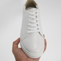 티안나는 남성 5cm 키높이 흰색 스니커즈 운동화