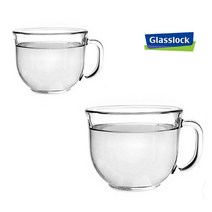 글라스 시리얼머그 2P 홈카페머그/카페머그