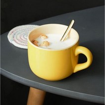 680ml 두꺼운 대용량 다용도 머그컵 씨리얼 오트밀 죽 커피 홈카페 전용 교회 전자레인지 오븐 사용가능 주방용품 다이소