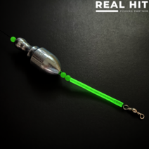 스나이퍼 구멍봉돌 원투채비 1단 2단 도다리 수제 자작채비 묶음추, 랩터 구멍봉돌 30호 2단 채비