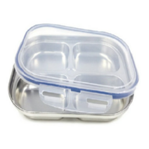 천성정밀 CS 304 스테인레스 4구 나눔접시 세트, 3세트