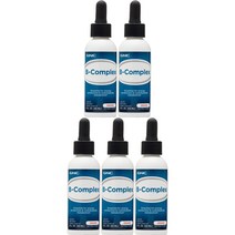 지엔씨 GNC B-Complex 지앤씨 고흡수 비타민 B 콤플렉스 액상 액체 오렌지맛 2Floz(60ml) 5병, x, 1개
