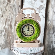 DIY스칸디아모스 탁상용 시계 만들기 패키지 키트(DIY), 단색