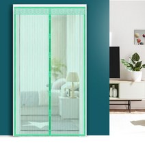 출입구 문모기장 입구 아파트 방문방충망 현관 문발, 파라썬d 쿠팡 그린_100x210cm