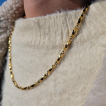 써지컬 스틸 빈티지 대나무 커플 우정 체인 목걸이