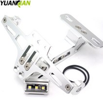 pcx브라켓 짐받이 탑박스 브라켓 짐대 CNC 바이크 오토바이 조정 가능한 각도 라이센스 번호 플레이트 프레임 홀더 브래킷 혼다 PCX 125/150 PCX125 PCX150 MS, 04 silver
