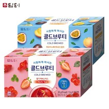 담터 콜드브루티 딸기히비스커스 복숭아패션후르츠 20+20 40티백