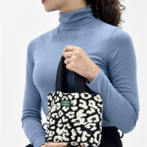 데일리 토트백_눈표범 작은 손가방