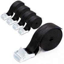 캠버클 화물바 스트랩 25mm x 2M 블랙 5개, 블랙 25mm x 2M 5개