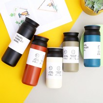 제작 350ml 가능 500ml 라벨 각인 텀블러 보온보냉, 0트라벨500ml-카키