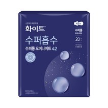 [BH] 화이트 수퍼흡수 오버나이트 수퍼롱 생리대 날개형, 10개입 × 80팩, 80개, 10개입