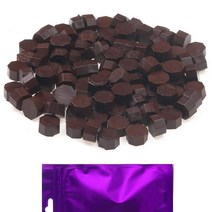 미국직구 브라운 왁스 씰링 비즈 디븐케이 200pcs 커피 왁스 씰링 비즈 왁스 씰 스탬프 편지에 적합 청첩장과 크리스마스 카드 (커피), 상세참조, 수량
