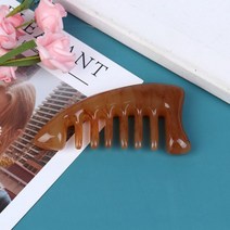 바디브러쉬 천연 황소 뿔 포켓 빗 1 개 넓은 이빨 스파 과샤 두피 마사지 브러시 헤어 케어 도구, D