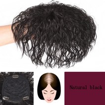 전동 두발 양발 킥보드 접이식 전기 전동킥보드 가발 남성용 짧은 머리카락 3 클립 멋진 대머리 이마, 21 BF09-2