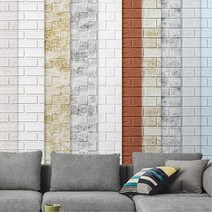 3평 5평 10평 작은방도배 품블럭벽지 2.5M 단열벽지 폼블럭, 1개, 2.3M 화이트