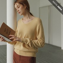 [시크헤라] [MADE HERA] 홀가먼트캐시브이넥니트-388108