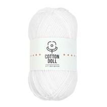 니뜨 코튼돌 뜨개실(50g) (10+1) [뜨개실도안제공] 면혼방실 인형실 소품실 초보코바늘실 코바늘실 블랭킷실 뜨개실 털실 가방실 손뜨개실, 1_화이트