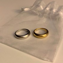 [스타일리스트소장] 링핑 미니 쌍가락지 무지 민무늬반지 은반지 금반지 굵은 엥겔 반지 우정링