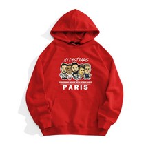 ICI CEST PARIS PSG 파리 생제르맹 후드 티 빅사이즈 봄 가을 남자 여자 생제르망 네이마르 메시 음바페