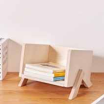 디작소 낮은 자작나무 책꽂이 수납장 진열장, one color free