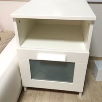 이케아 BRIMNES 브림네스 침대협탁 화이트 39x41 cm 003.540.63