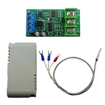 DC 8-25V PT100 온도 변환기에 대한 PT100 백금 열 저항 RS485 Modbus RTU RTD 센서 모듈 키트 PTA9B01, 하나, 녹색, 01 Green