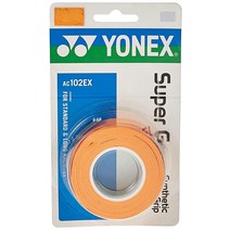 Yonex 슈퍼 랩 테니스 오버그립 색상: 레드 3팩, Orange