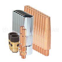 용접 CO2 부품 스타터세트 팁 10개 노즐 5개 절연관 가스 디퓨저 2개 올인원 세트, 1.2mm(파이), 1개