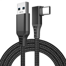 배터리충전케이스 키보드 범퍼 충전기 휴대폰GTWIN 5M 6M 충전 케이블 데이터 코드 Oculus Quest 2 링크 VR, 01 Black USB To Type C_03 6m