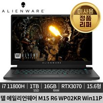 [미사용 정품 리퍼]DELL 에일리언웨어 M15 R6 WP02KR 게이밍 노트북