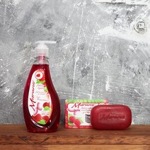 멕시코 무라노 향기 세안 바 비누 물 비누 귤 산딸기 오이, 산딸기 물비누 300ml