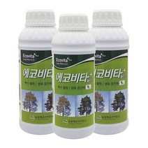 나무 소나무 영양제 1L 복합비료 수목 단풍나무 액체비료 액비 조기낙엽 뿌리발근제 에코비타 +자재스토어 작업장갑셋트